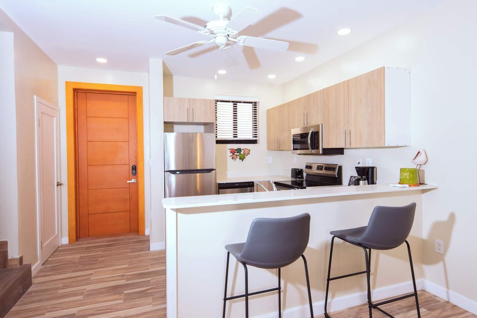 The breakfast bar is great for a quick bite or work on your laptop - if needed