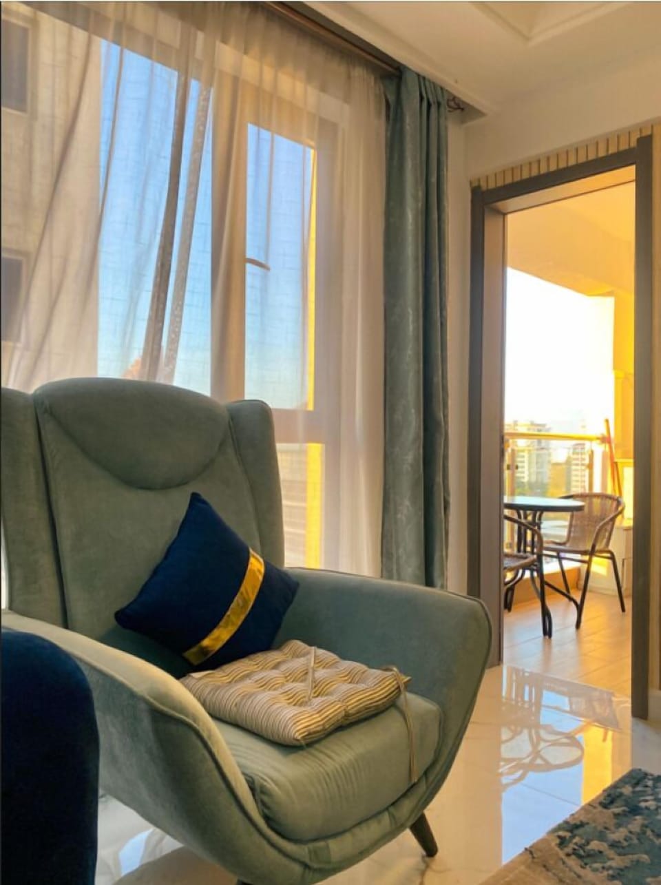 Classic Apartment | Living area | 50-inch Smart TV with cable channels, Netflix, first-run movies