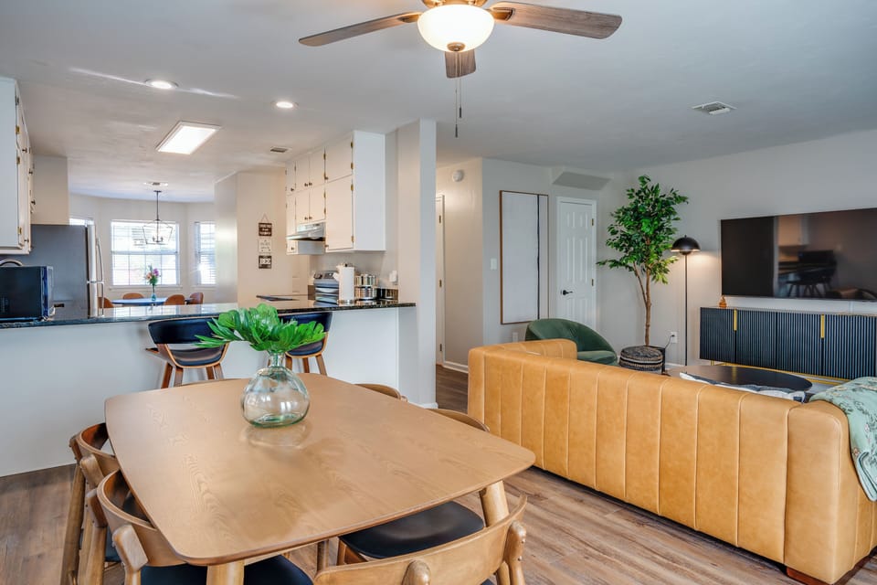 Gather around the bright living and dining area with ample seating—perfect for hosting and entertaining large family.