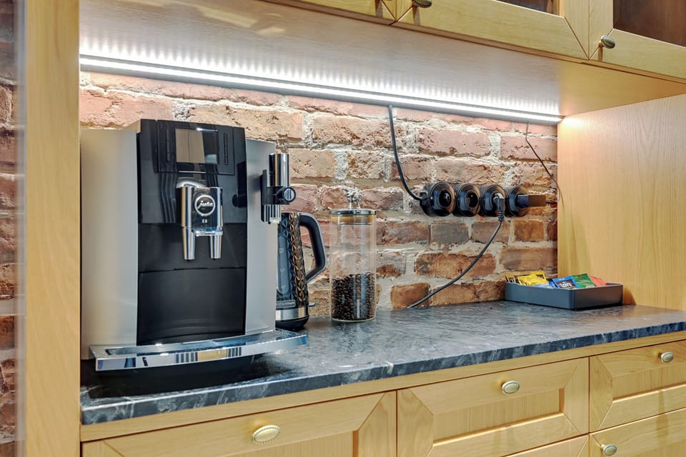 Superior Apartment, City View | Private kitchenette | Fridge, stovetop, dishwasher, coffee/tea maker