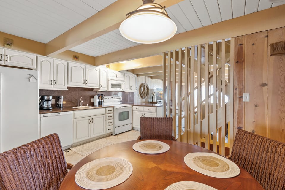 Just off the Living Area is a Well Stocked Kitchen!