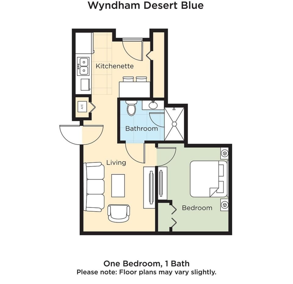 Unit may vary in layout, view, floor, and decor.