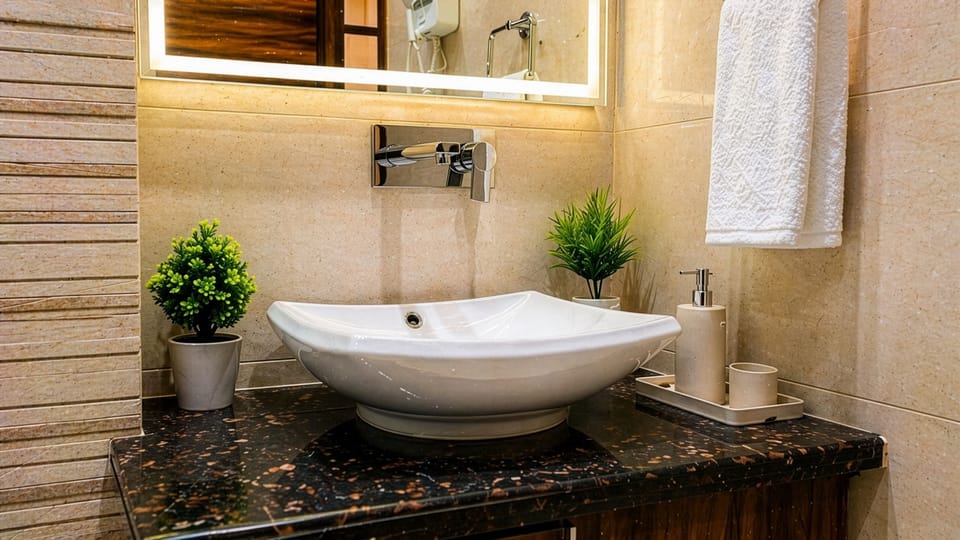 Shower, free toiletries, hair dryer (on request), slippers