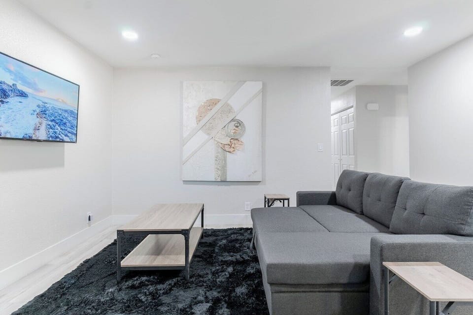 Living Space / Sofa Bed Conversion
Includes a 50'' TV