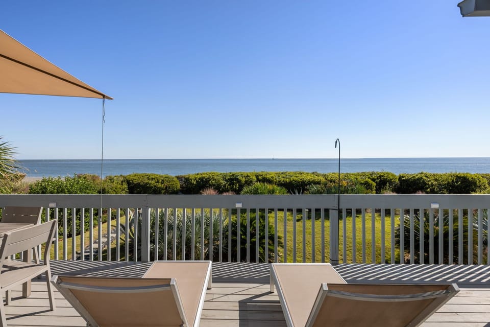 To stay on the deck or to step onto the beach - that is the question?