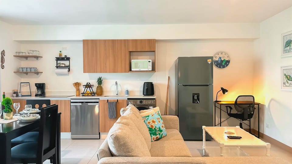 Kitchen and living room