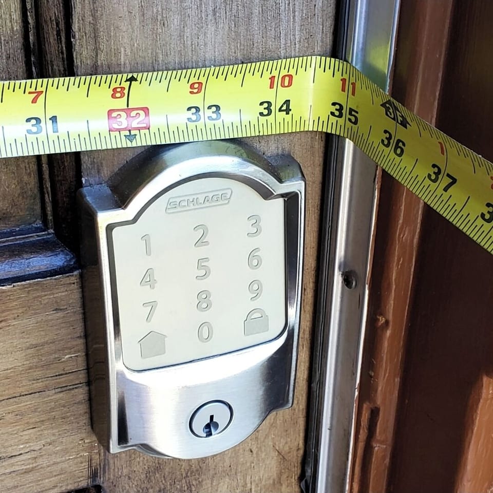 Wide door entrance