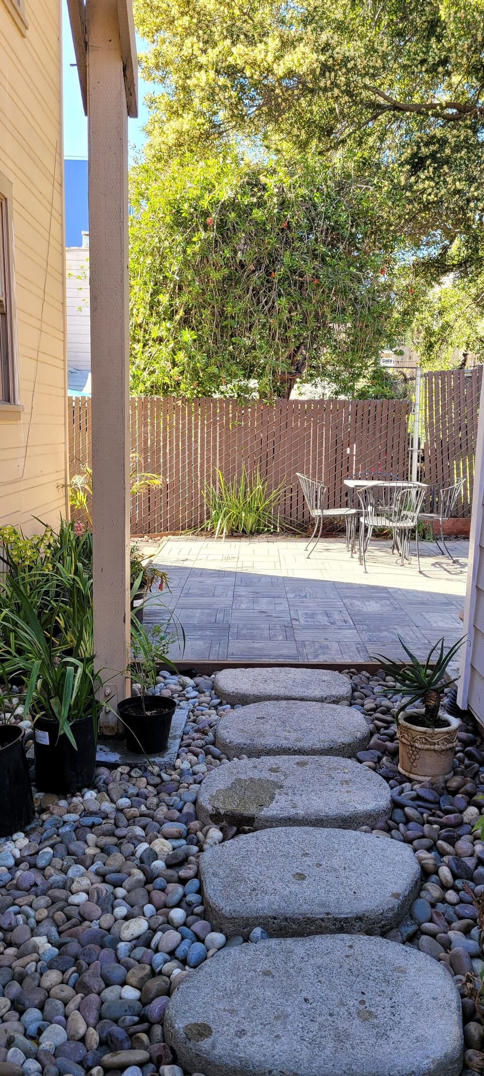 looking to the patio from front door