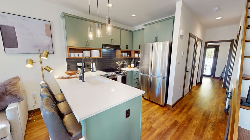Indoors, Hardwood, Floor, Appliance, Refrigerator