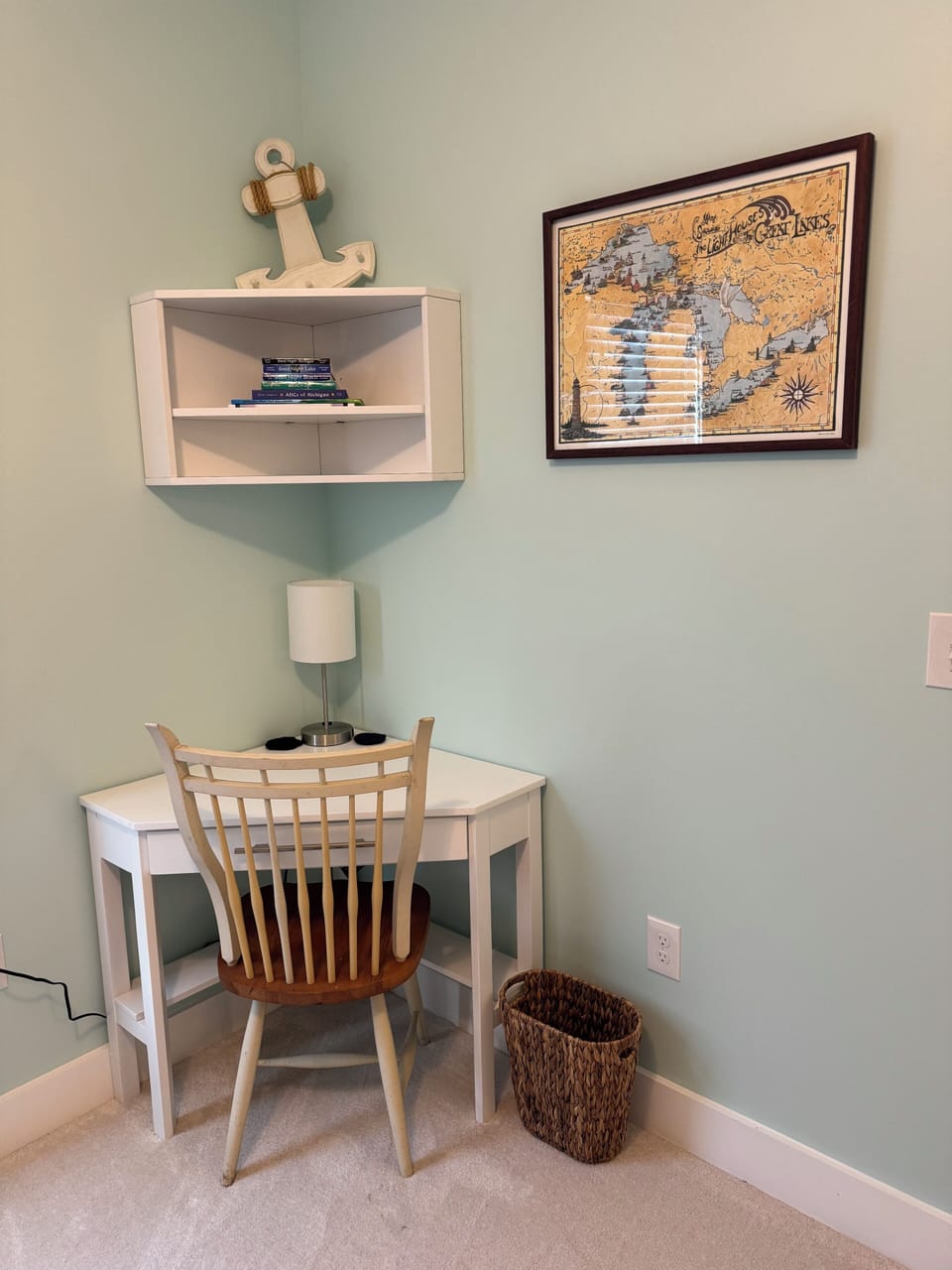 Beach Room with trundle bed that sleeps 3 plus study area.