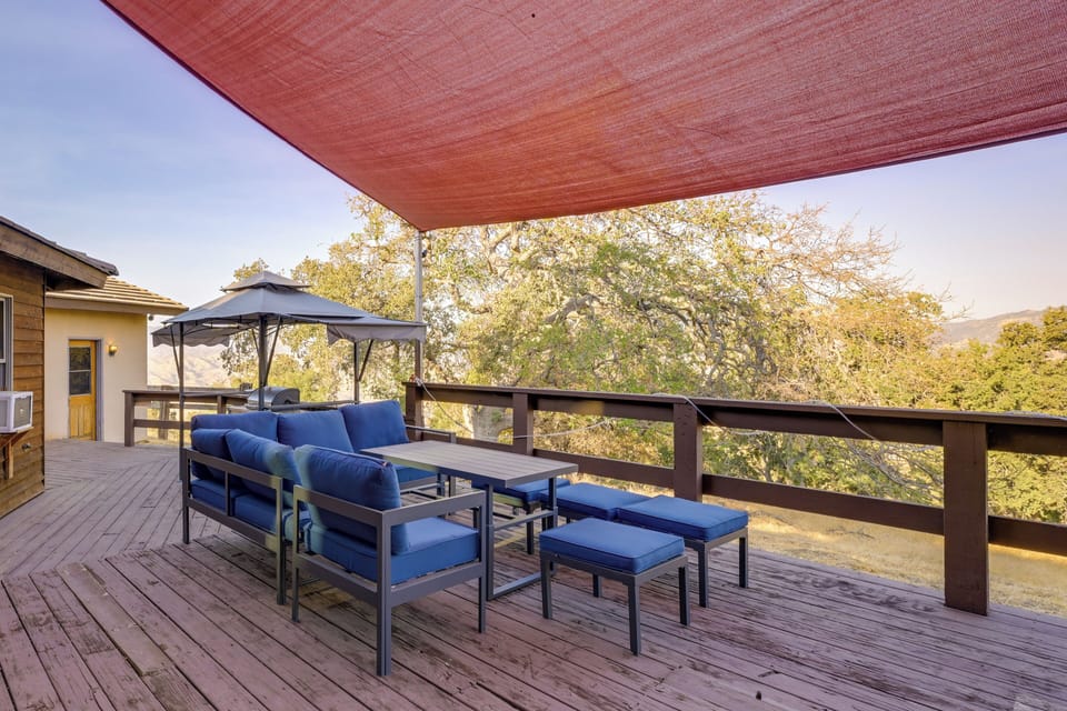 Exterior | 2-Story Property | Furnished Deck w/ Mountain Views