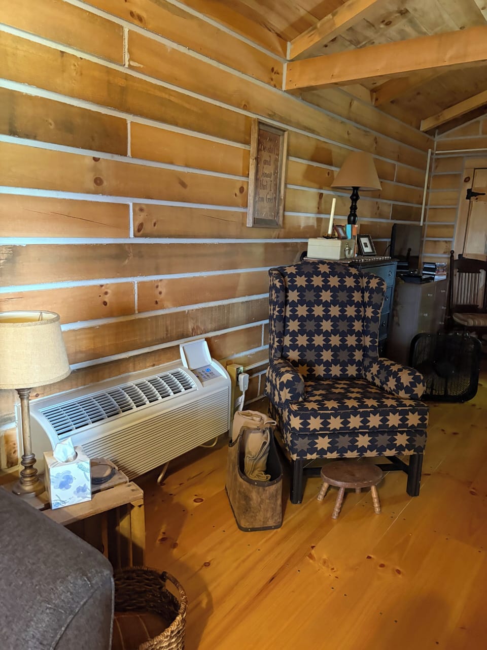 Relax in the custom made wing back chair 