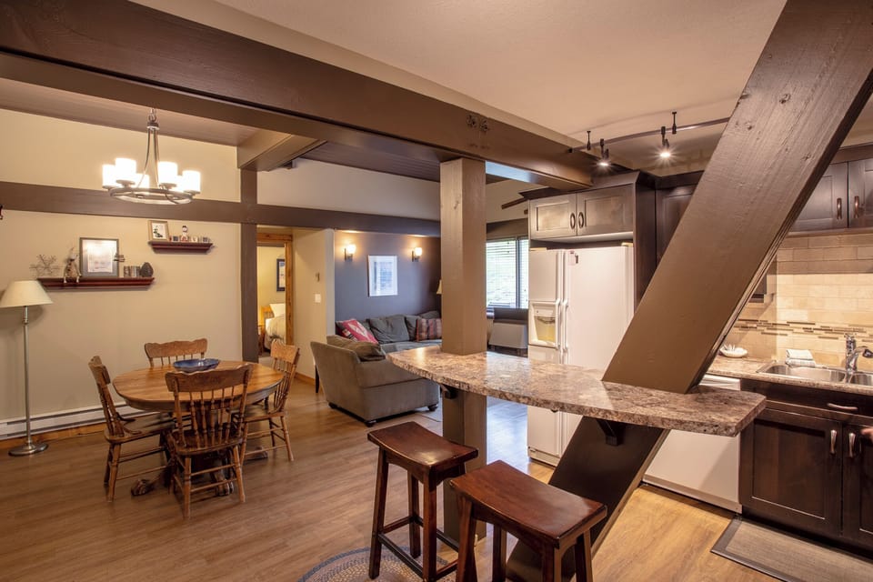 To the left of the dining area will be the living room area.