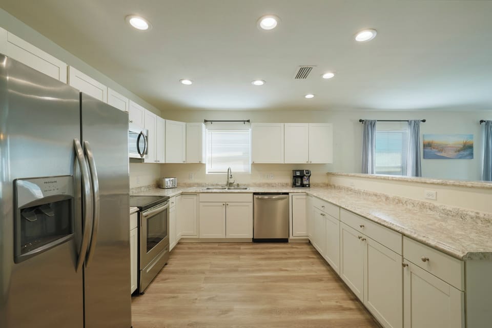 Fully stocked kitchen