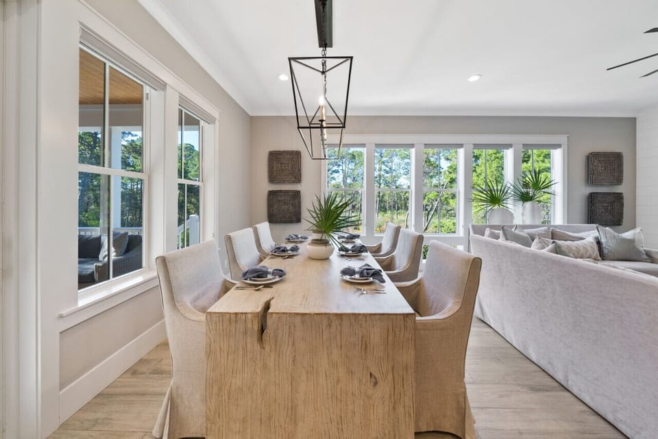 Dining Area with gorgeous views of the State Forest