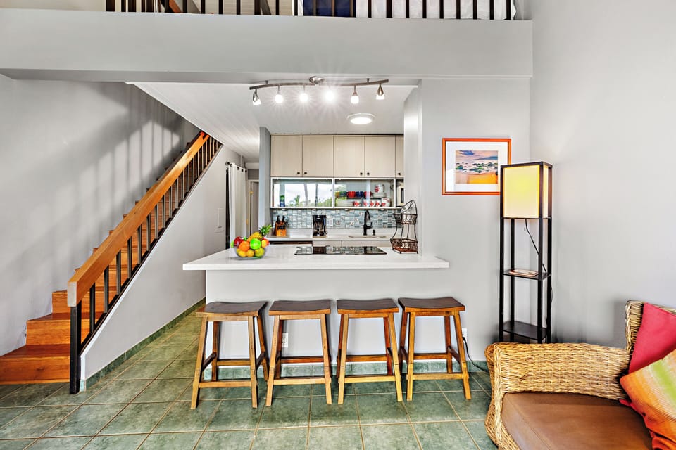 Bar seating for four