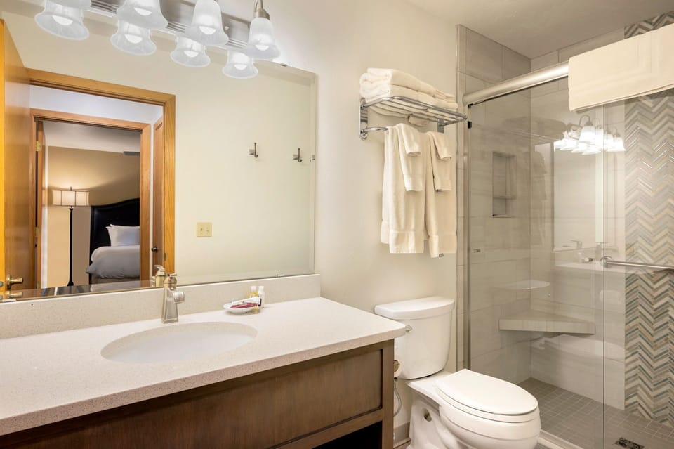 Hair dryer, towels
