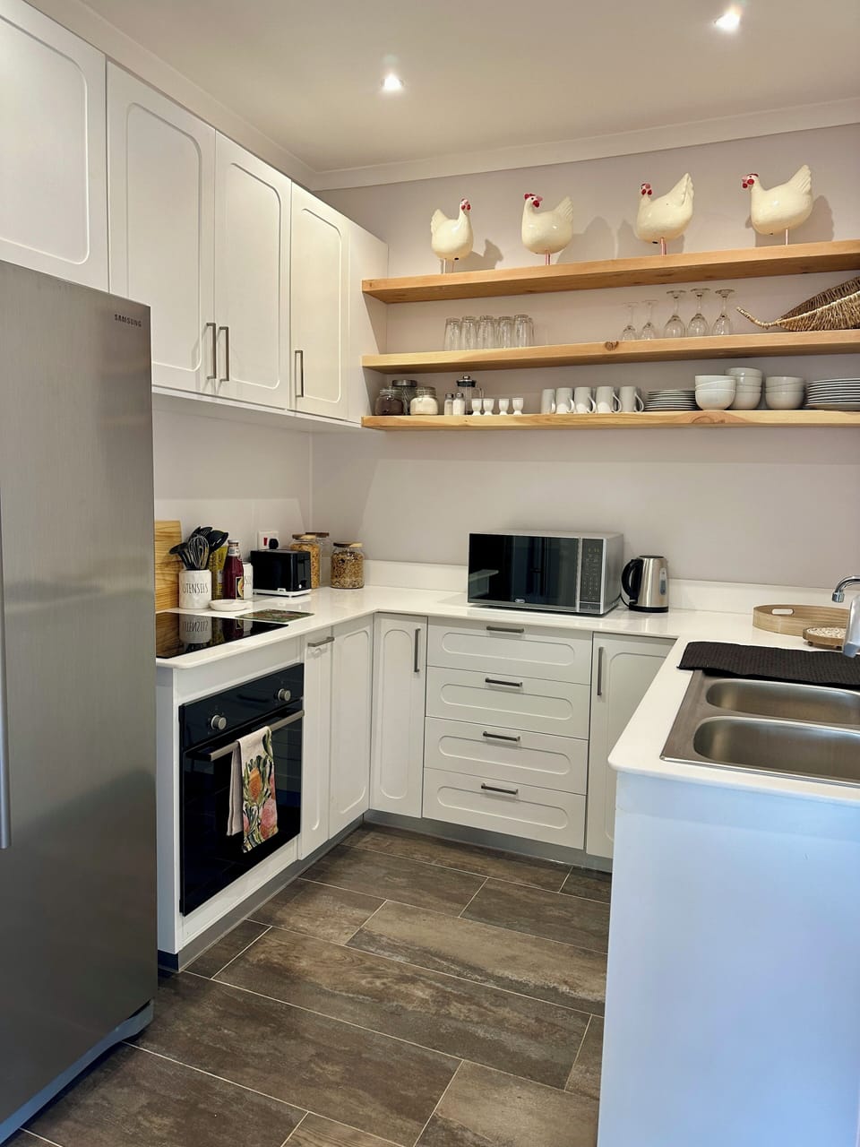 Shared fridge, microwave
