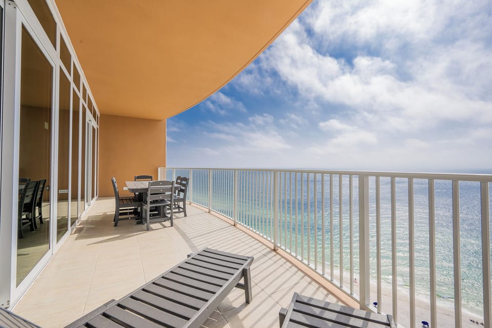 Experience seemingly endless coastline views of the horizon as waves lap the shore and the sun glistens over the water