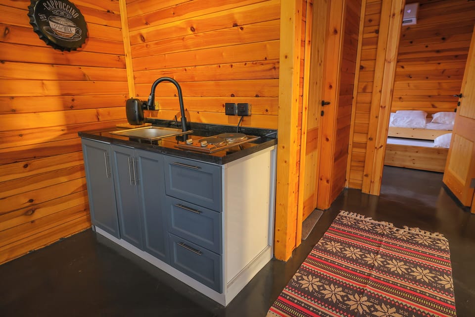 Luxury Cottage, 2 Bedrooms, Private Pool | Private kitchen | Fridge, microwave, espresso maker, coffee/tea maker