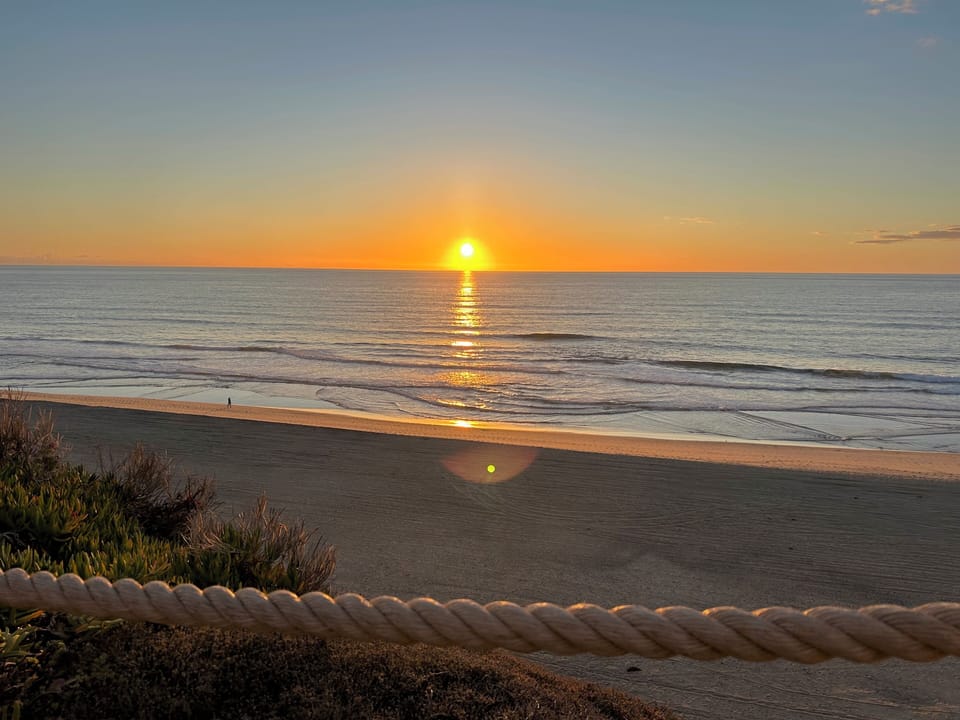 Sunset ocean view from the bluffs within the community