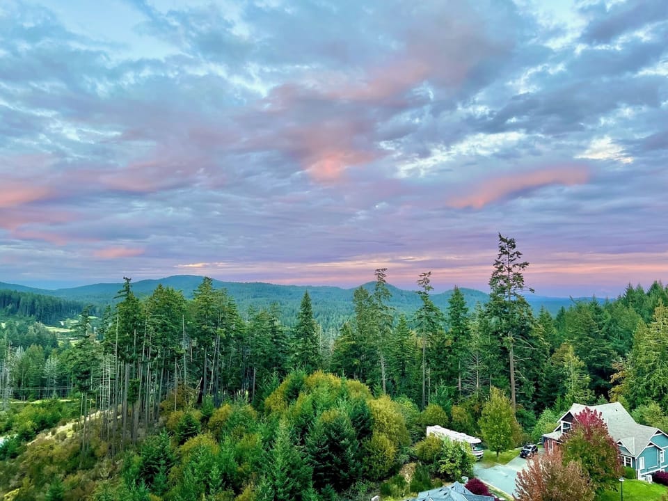 Sunset views from the suite