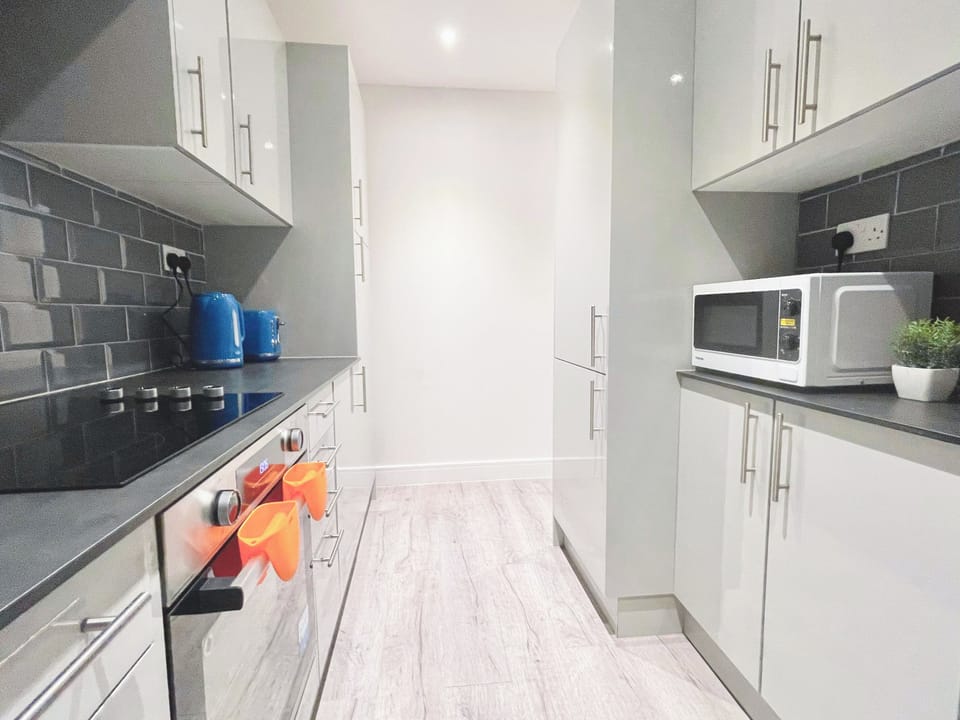 Modern kitchen - Studio flat in Angel, Islington near Kings Cross & Upper Street