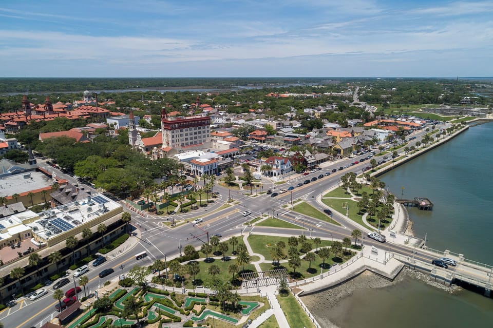 Downtown St. Augustine and Bridge of Lions