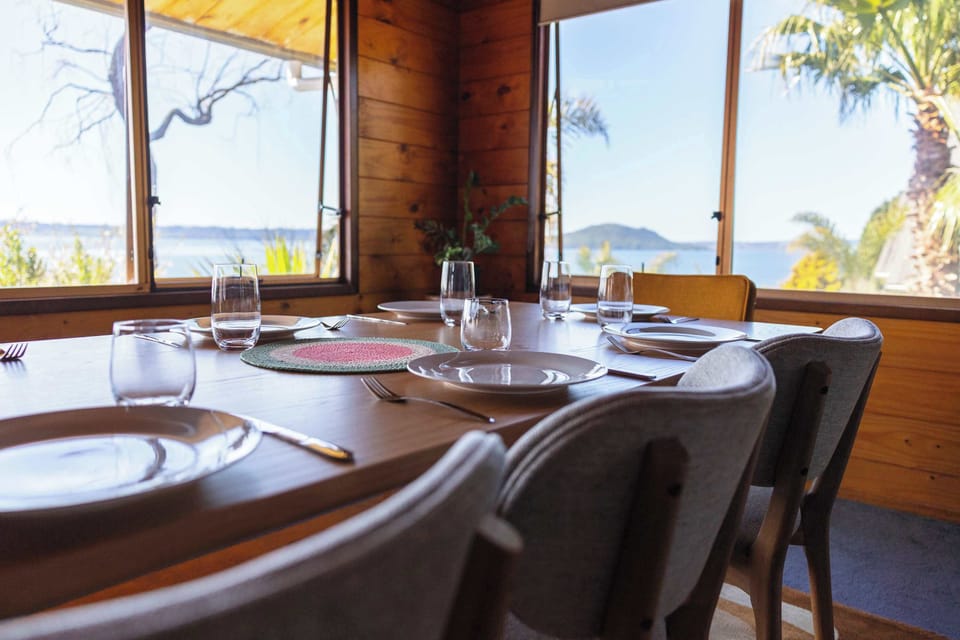 Dining Room - Mokoia Island in the View