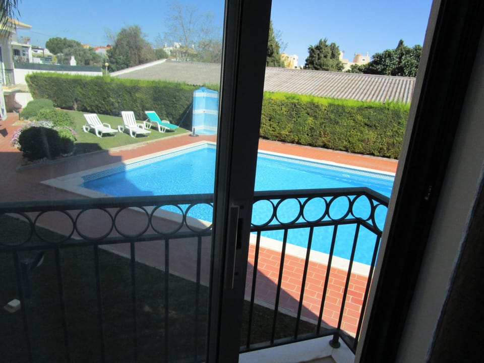 View of the rear garden from the twin bedroom.