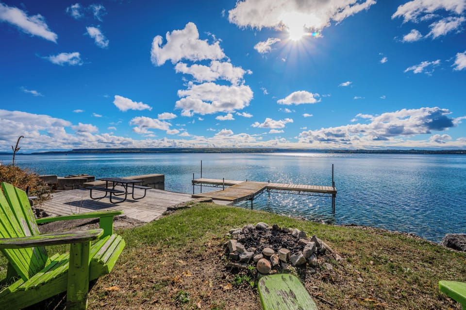 Spend your evenings around the firepit by the water, creating the perfect spot for campfire stories and toasting marshmallows with friends and family.