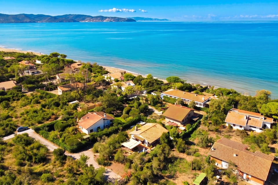 Family House, 4 Bedrooms, Fireplace, Sea Facing (Villino Saline) | Aerial view