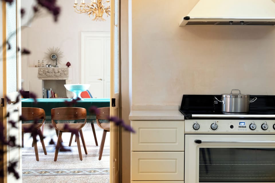 Shared fridge, microwave, highchair