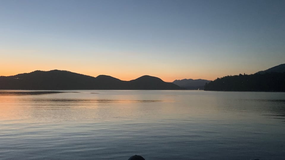 Whitefish Lake sunset. 

