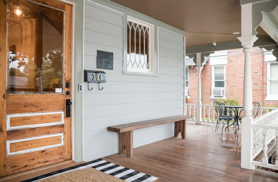 Front Porch
A couple Bistro sets  to enjoy  the street view