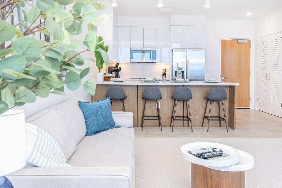 This living room has it all