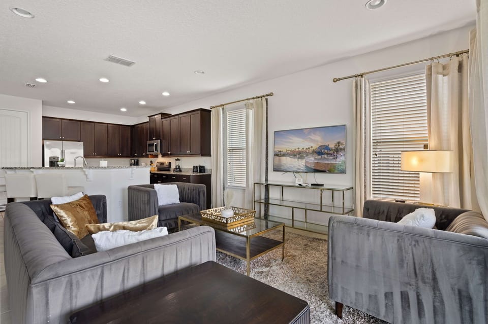 Beautifully decorated living space to unwind after a long day