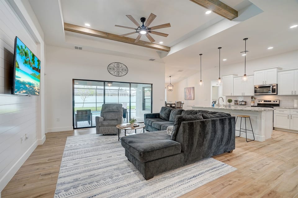 Family Room with Smart TV