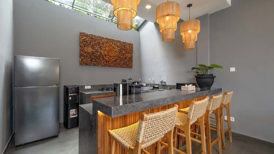Villa, Private Pool | Private kitchen | Microwave, stovetop, coffee/tea maker, highchair