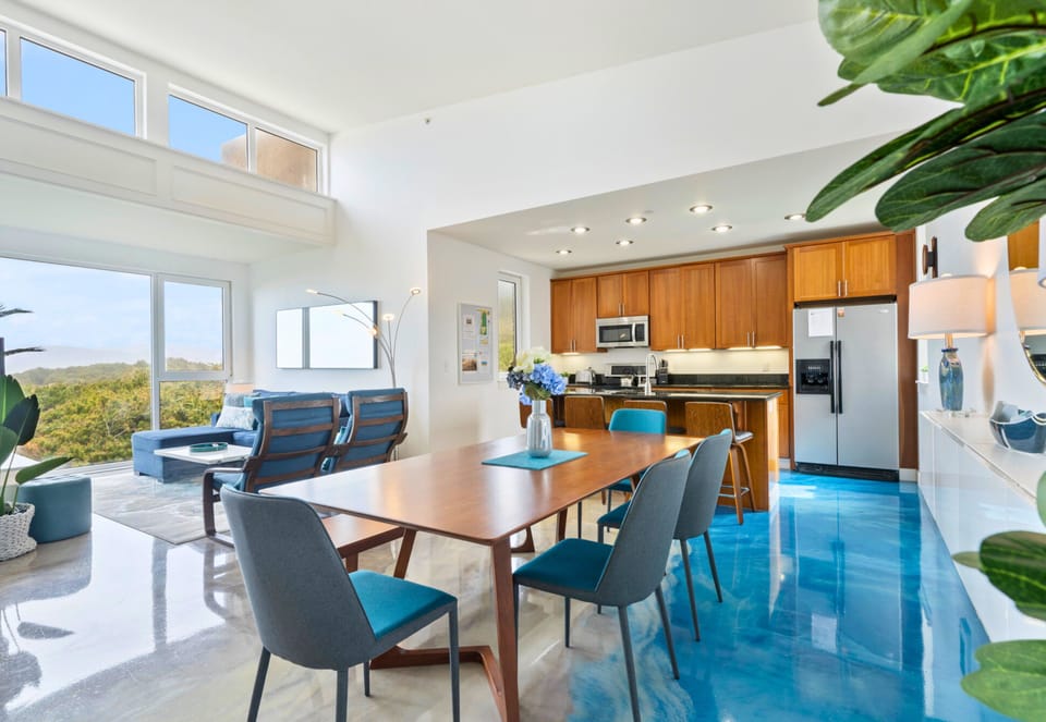 Bright, modern, and spacious—our open-concept living area is the heart of it all