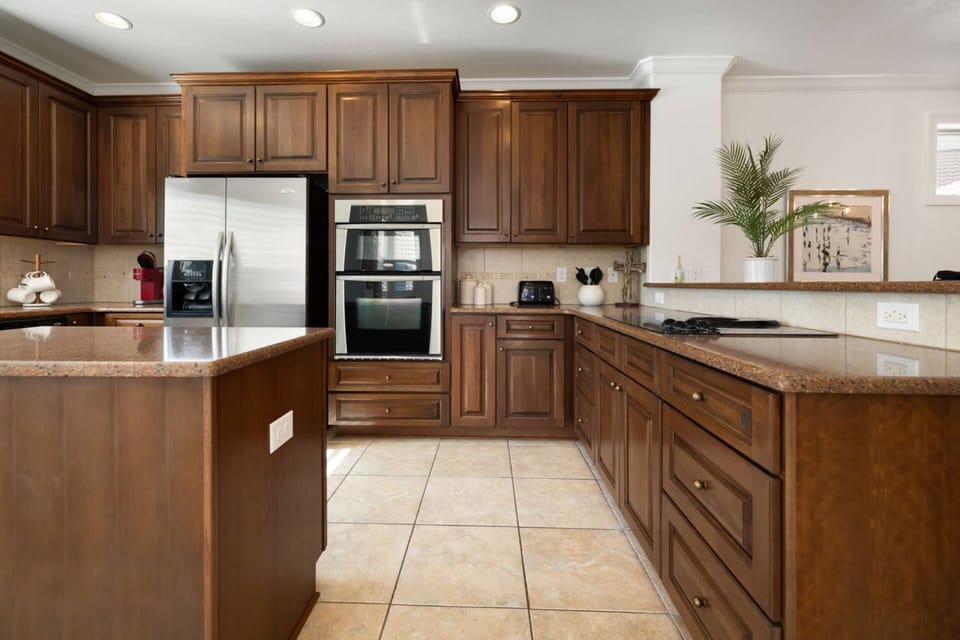 Kitchen is fully stocked with everything you will need to prepare breakfast, lunch or dinner