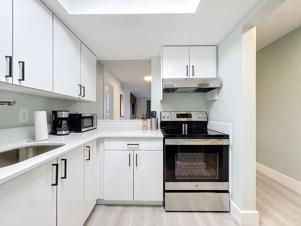 - Kitchen area