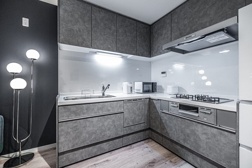 Comfort Villa | Private kitchen | Fridge, microwave, stovetop, dishwasher
