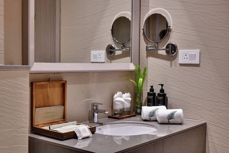 In-room safe, desk, laptop workspace, iron/ironing board