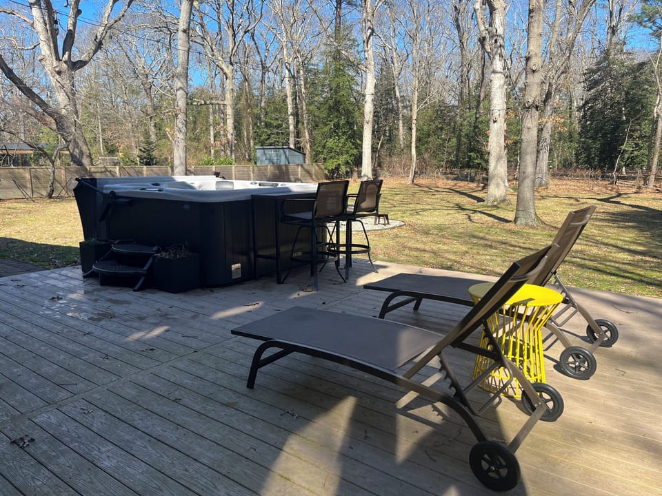 Deck with Hot Tub