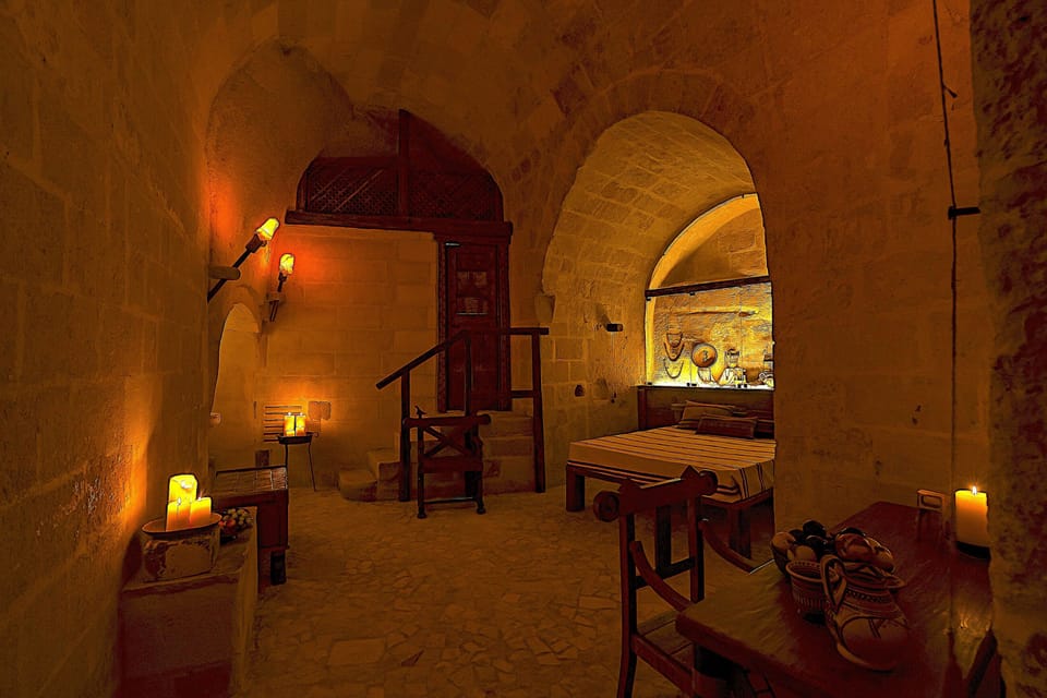 Enotrian Dwelling 8 - in a cave | Down comforters, desk, WiFi (free), individually decorated
