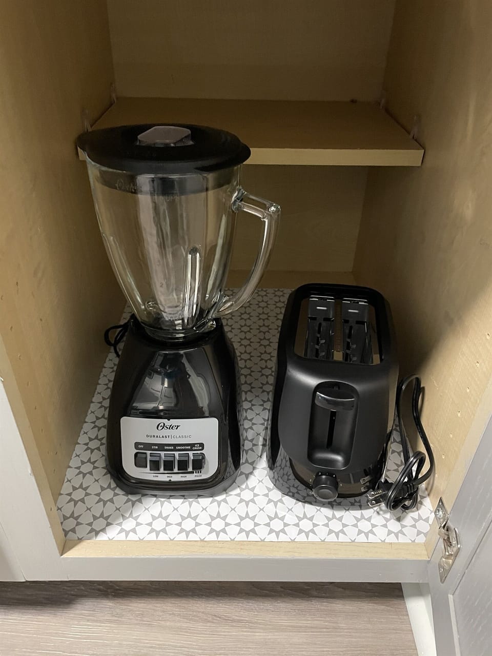 Blender and toaster