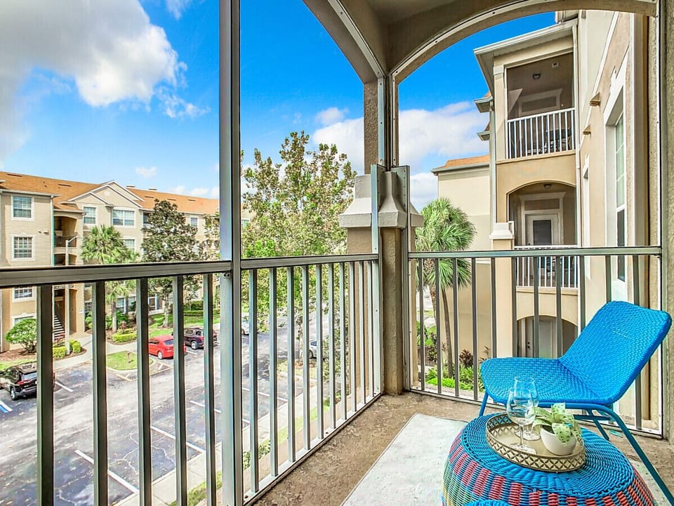 Enjoy the outside view from the Balcony