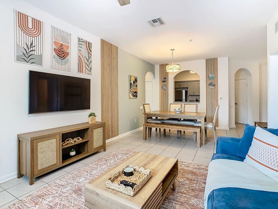 Relax in our spacious and cozy living area