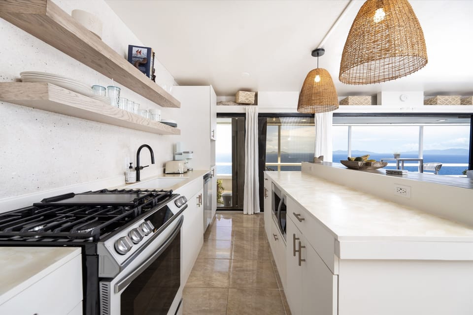 This fully equipped kitchen has everything you need for gourmet meals.